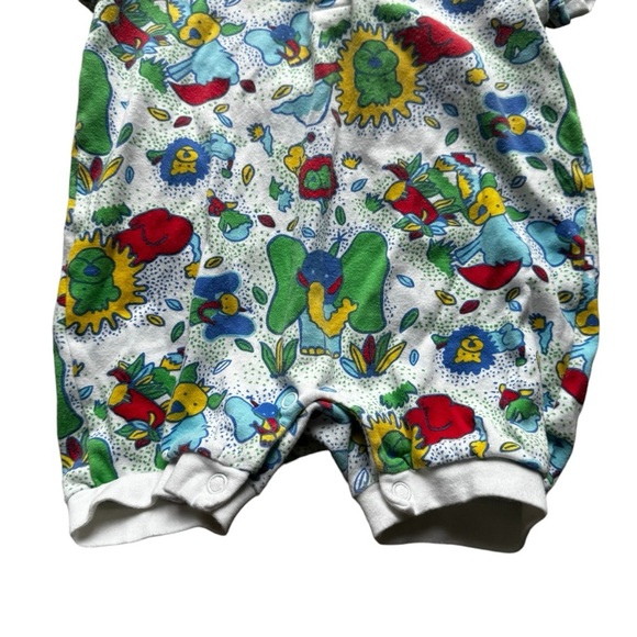 Vintage Agabang Baby Toddler 18 Month Romper Zoo Animals Lions Elephant 80s - Picture 4 of 7